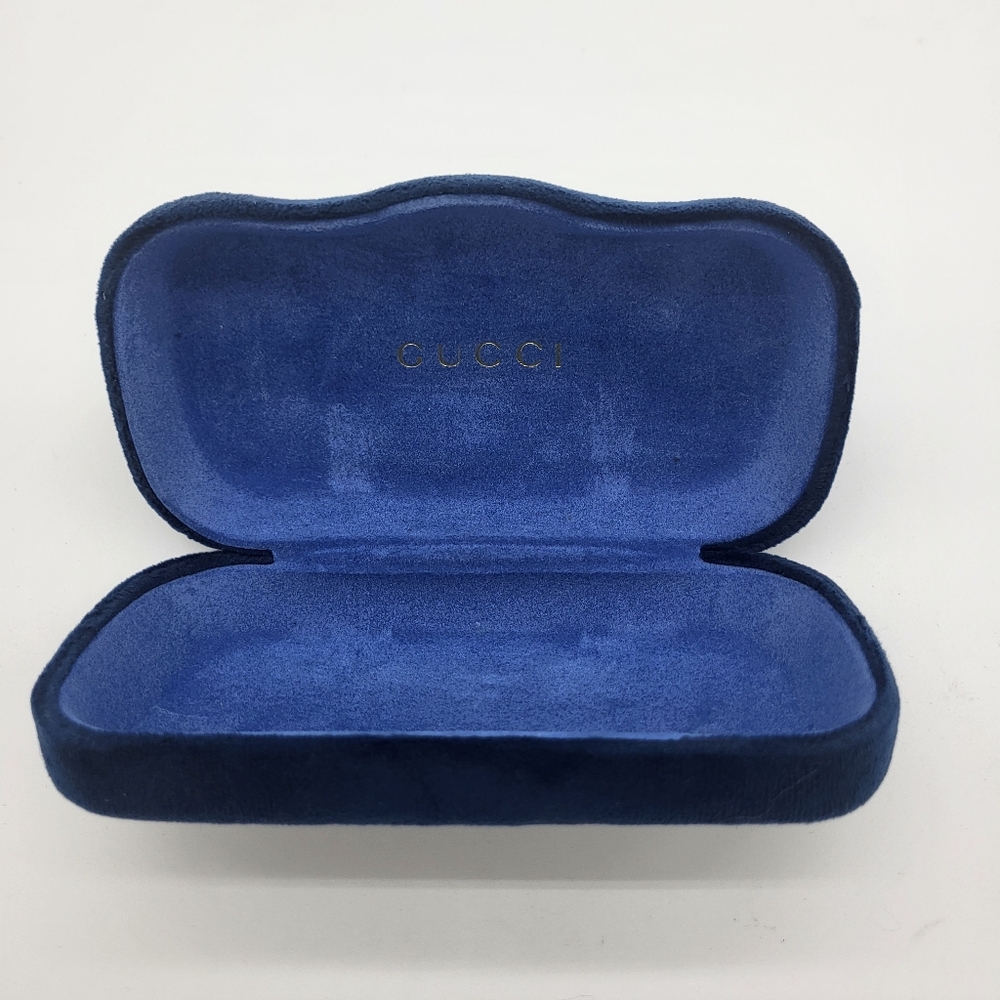 Gucci Blue Velvet Glasses Case